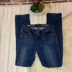 Madewell med wash Rail Straight mid  jeans 27x34
